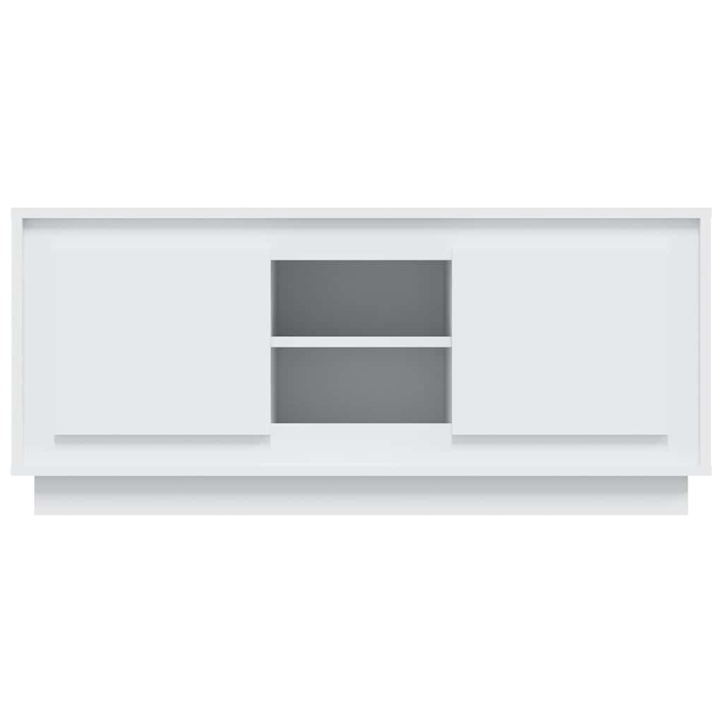 vidaXL TV Cabinet White 102x35x45 cm Engineered Wood
