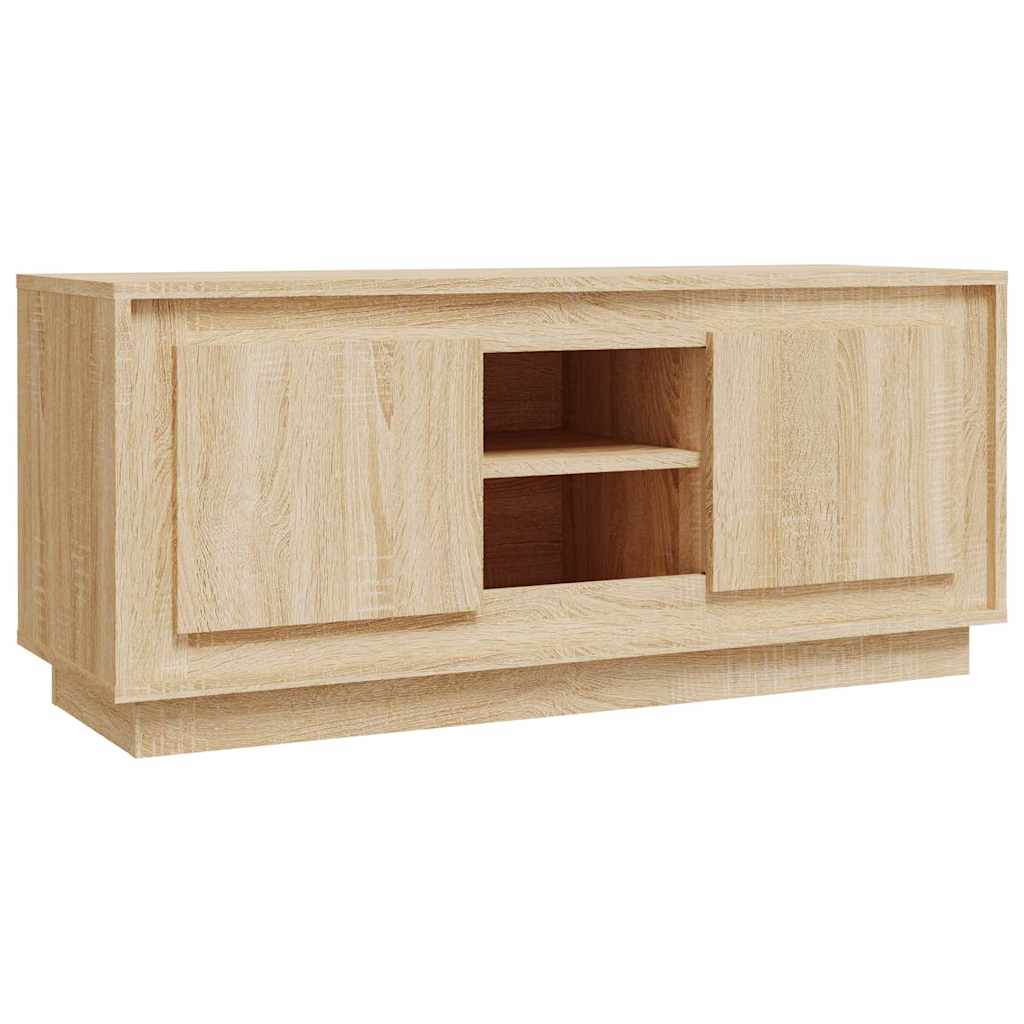 vidaXL TV Cabinet Sonoma Oak 102x35x45 cm Engineered Wood