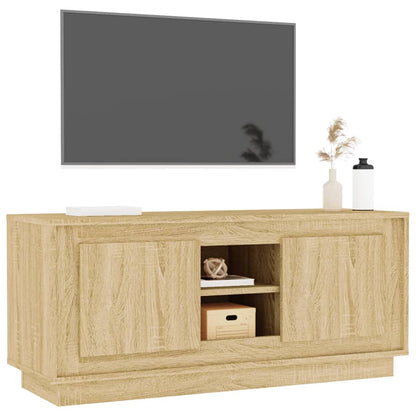 vidaXL TV Cabinet Sonoma Oak 102x35x45 cm Engineered Wood