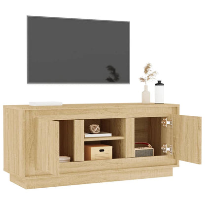 vidaXL TV Cabinet Sonoma Oak 102x35x45 cm Engineered Wood