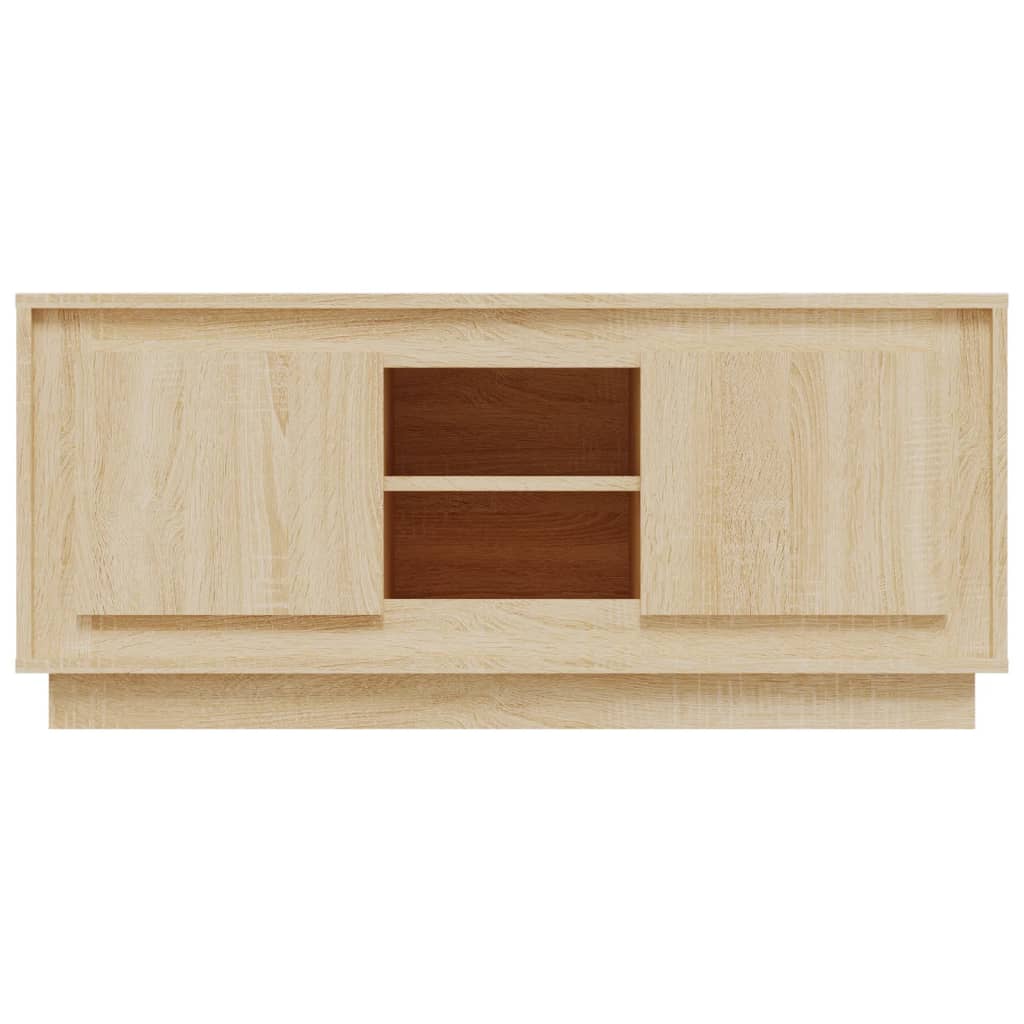 vidaXL TV Cabinet Sonoma Oak 102x35x45 cm Engineered Wood