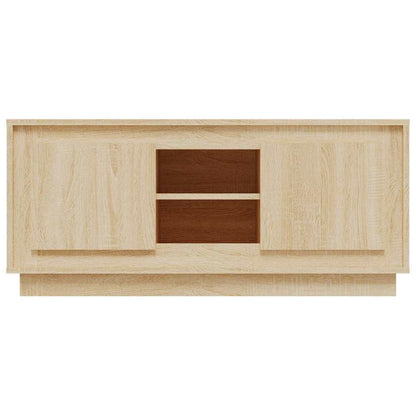 vidaXL TV Cabinet Sonoma Oak 102x35x45 cm Engineered Wood
