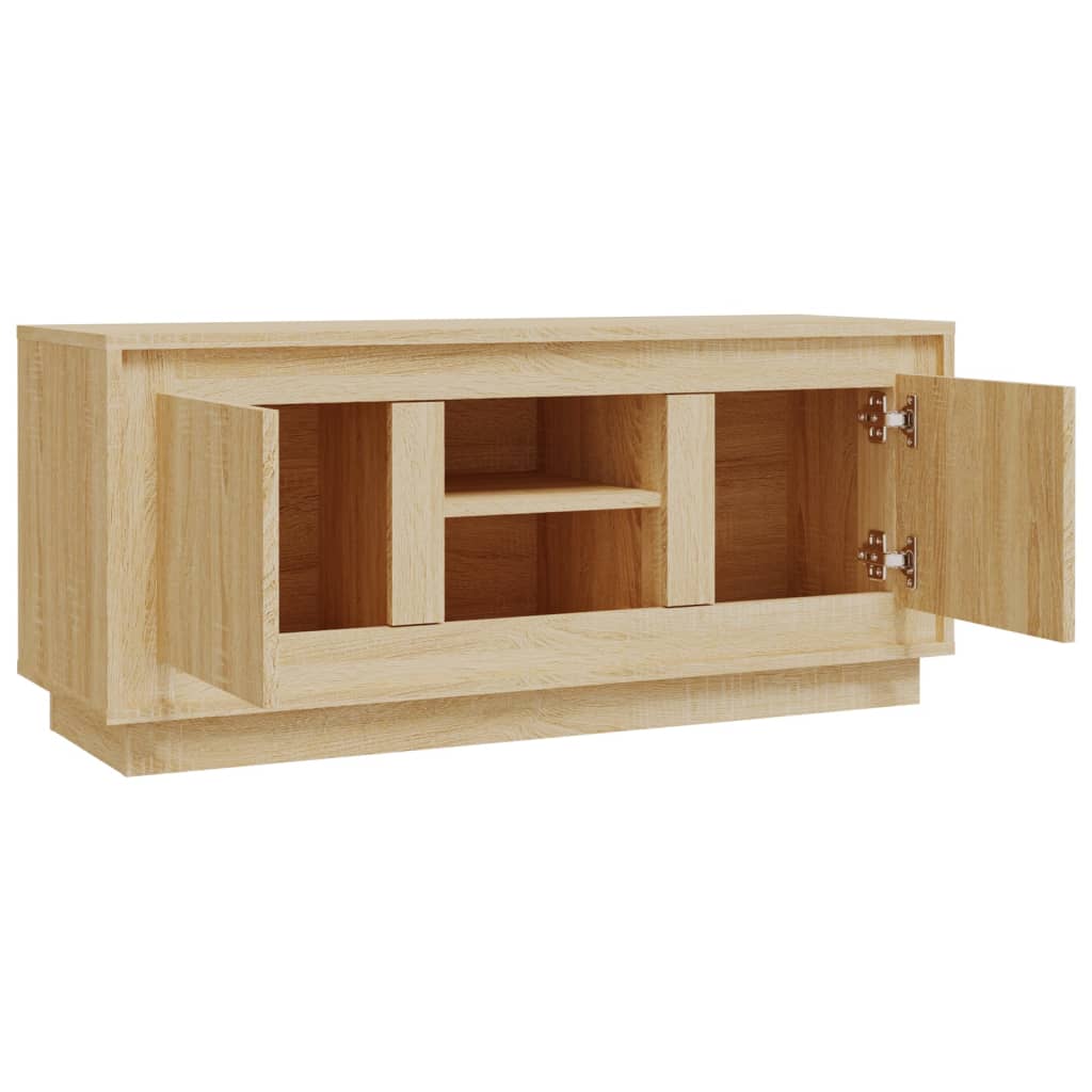 vidaXL TV Cabinet Sonoma Oak 102x35x45 cm Engineered Wood