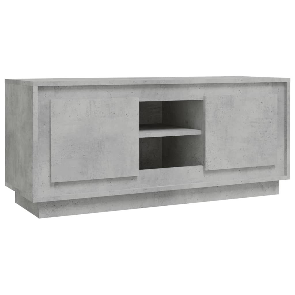 vidaXL TV Cabinet Concrete Grey 102x35x45 cm Engineered Wood