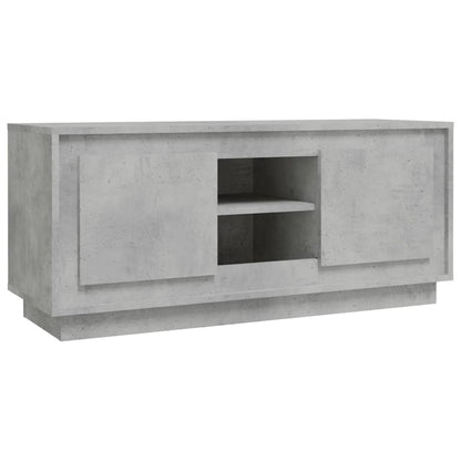 vidaXL TV Cabinet Concrete Grey 102x35x45 cm Engineered Wood