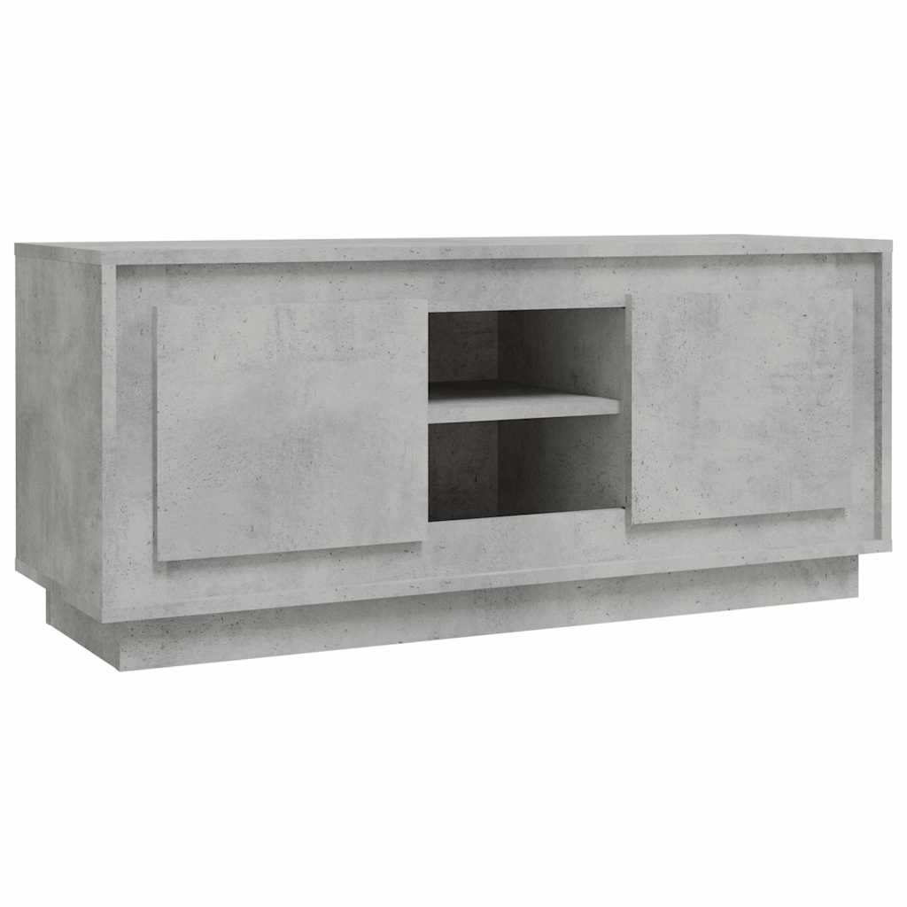 vidaXL TV Cabinet Concrete Grey 102x35x45 cm Engineered Wood
