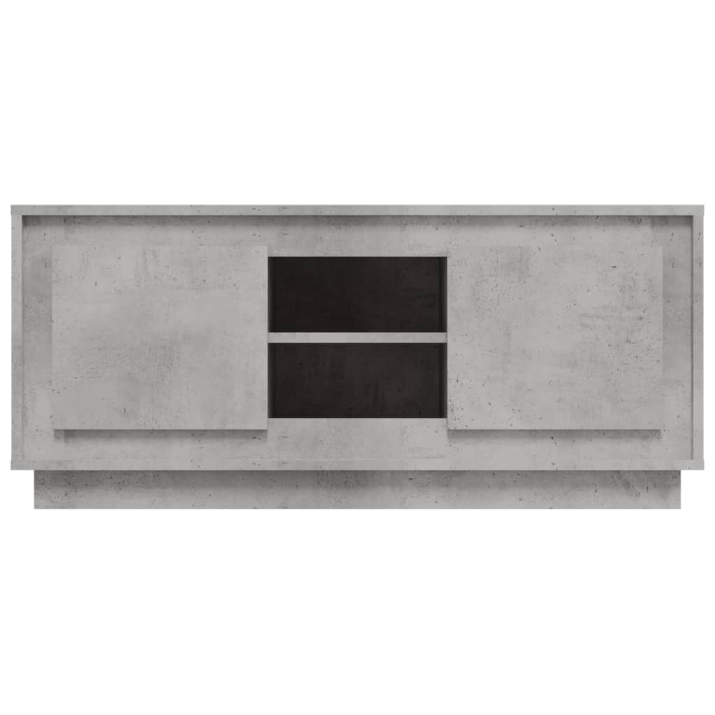 vidaXL TV Cabinet Concrete Grey 102x35x45 cm Engineered Wood