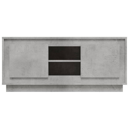 vidaXL TV Cabinet Concrete Grey 102x35x45 cm Engineered Wood