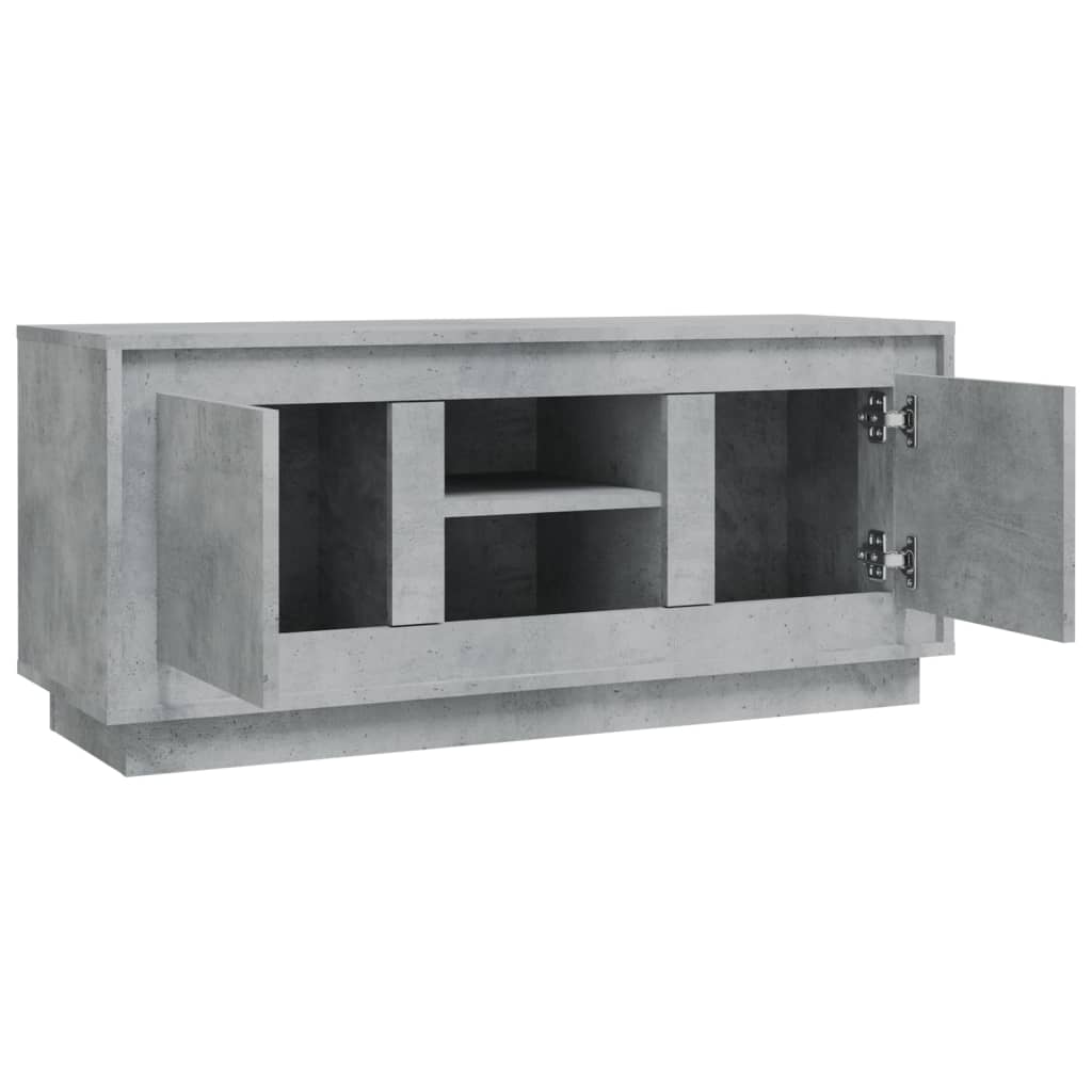 vidaXL TV Cabinet Concrete Grey 102x35x45 cm Engineered Wood