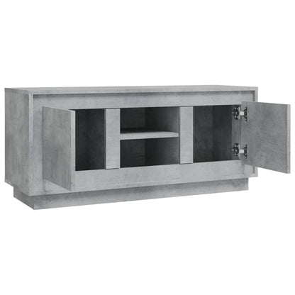 vidaXL TV Cabinet Concrete Grey 102x35x45 cm Engineered Wood