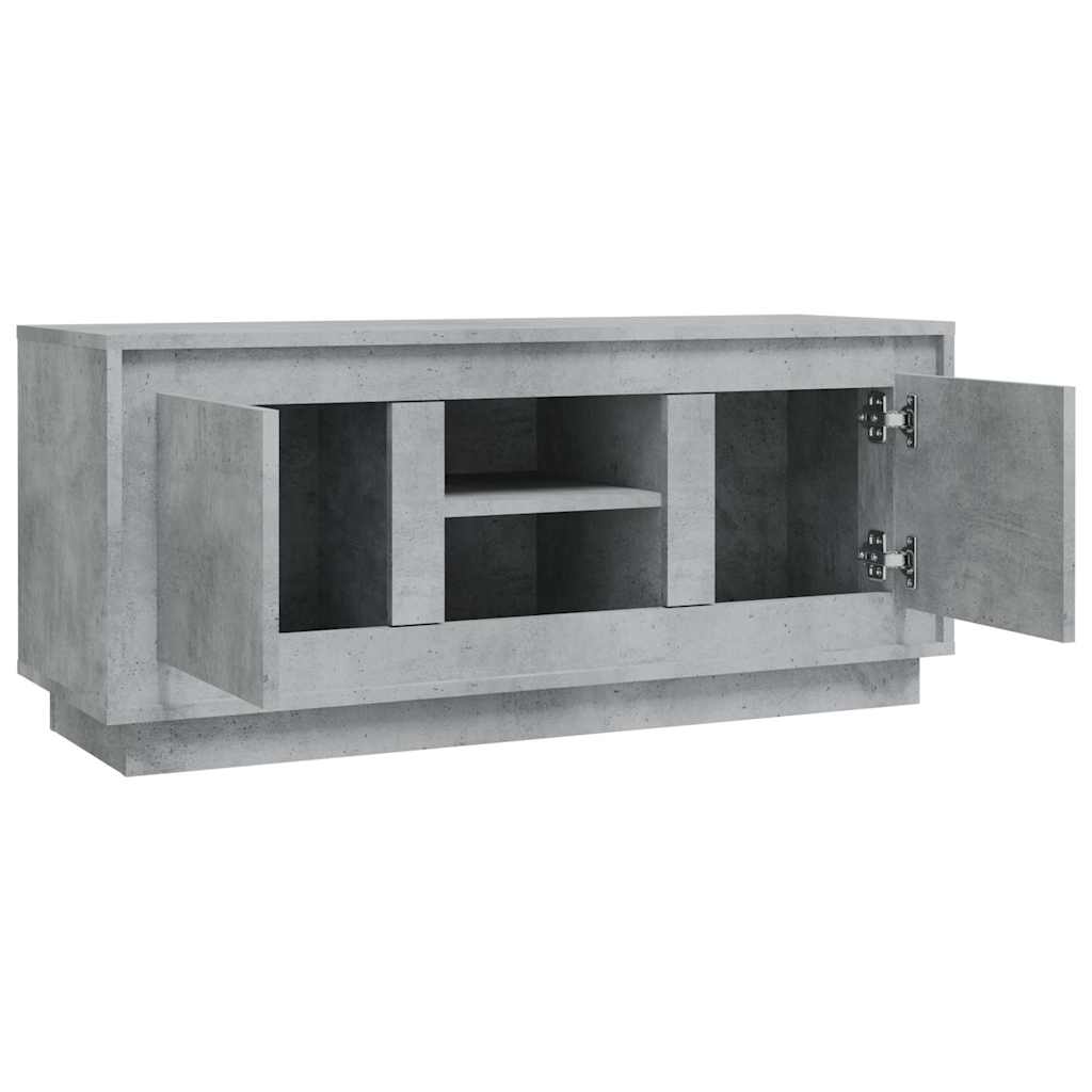 vidaXL TV Cabinet Concrete Grey 102x35x45 cm Engineered Wood