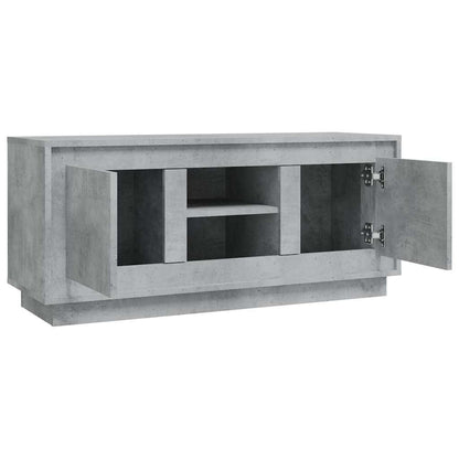 vidaXL TV Cabinet Concrete Grey 102x35x45 cm Engineered Wood