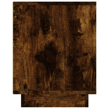 vidaXL TV Cabinet Smoked Oak 102x35x45 cm Engineered Wood