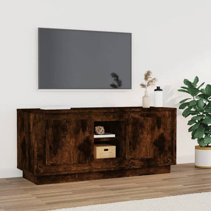 vidaXL TV Cabinet Smoked Oak 102x35x45 cm Engineered Wood