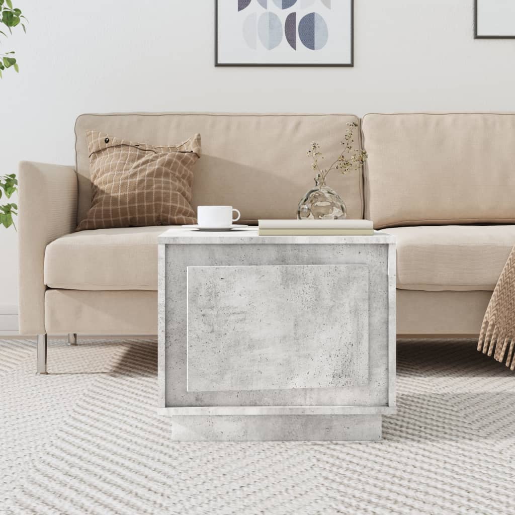 vidaXL Coffee Table Concrete Grey 51x50x44 cm Engineered Wood