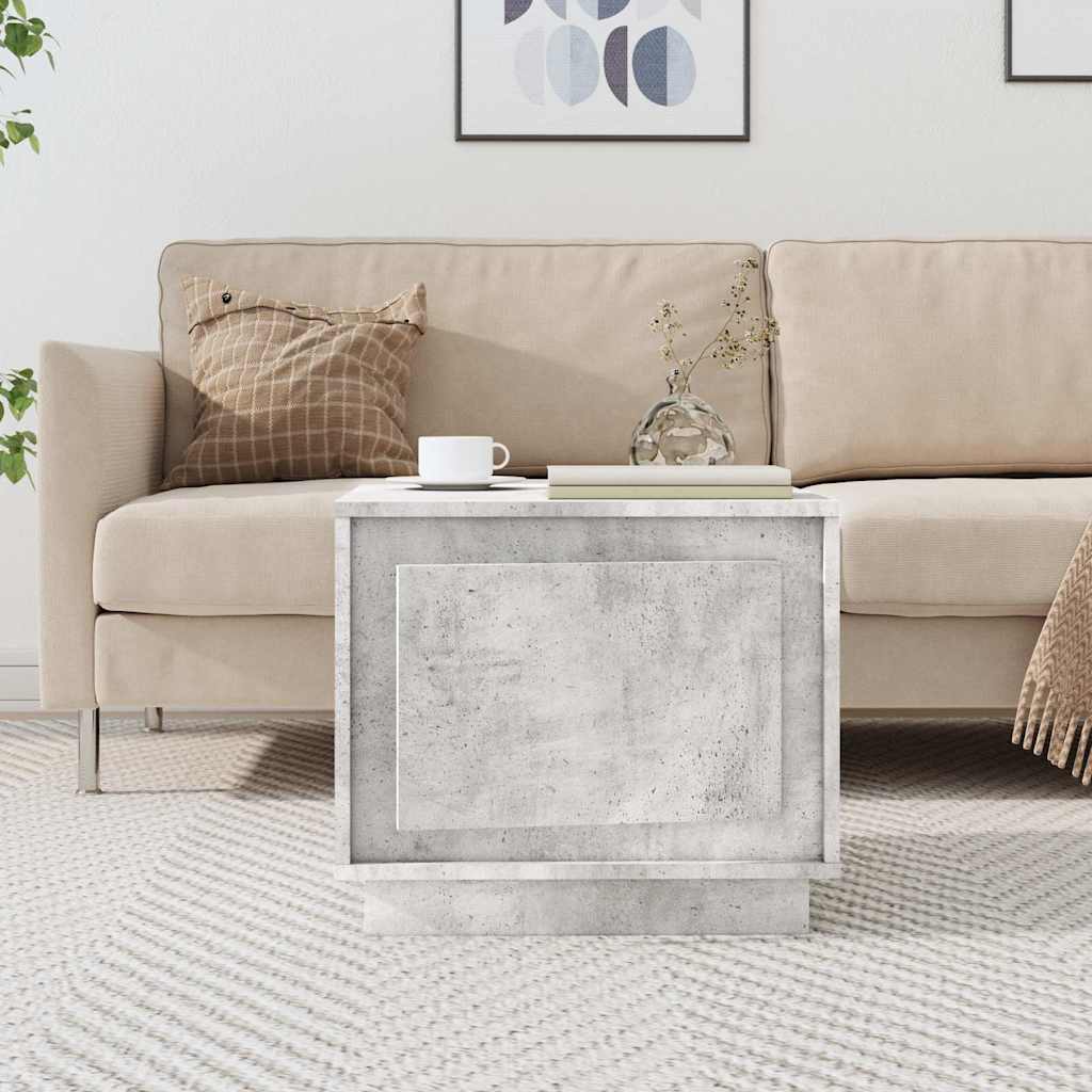 vidaXL Coffee Table Concrete Grey 51x50x44 cm Engineered Wood