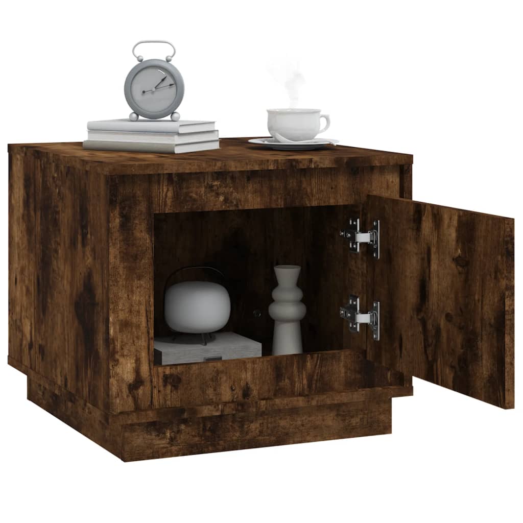 vidaXL Coffee Table Smoked Oak 51x50x44 cm Engineered Wood