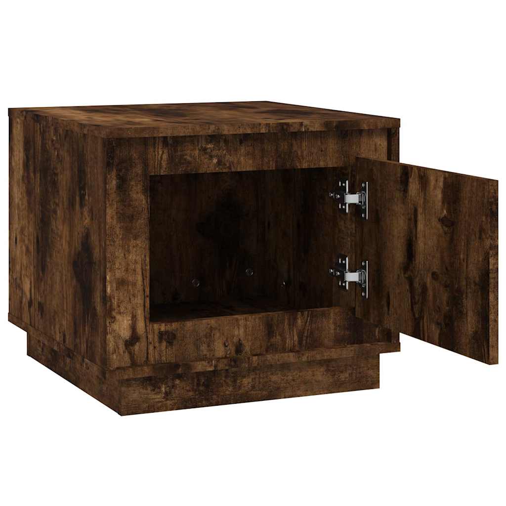 vidaXL Coffee Table Smoked Oak 51x50x44 cm Engineered Wood