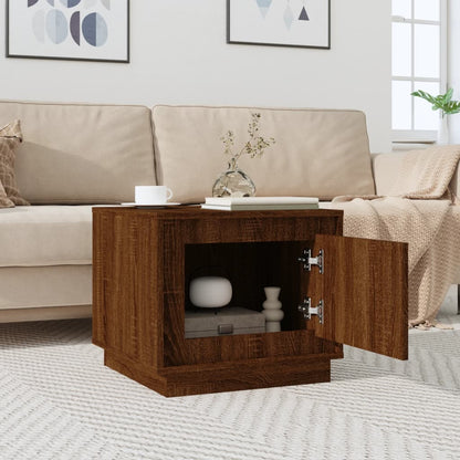 vidaXL Coffee Table Brown Oak 51x50x44 cm Engineered Wood