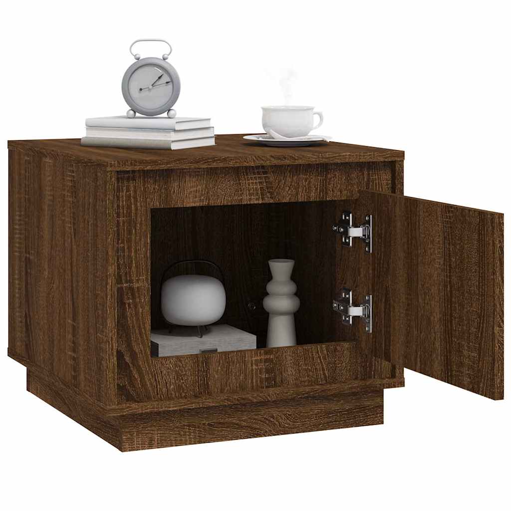 vidaXL Coffee Table Brown Oak 51x50x44 cm Engineered Wood