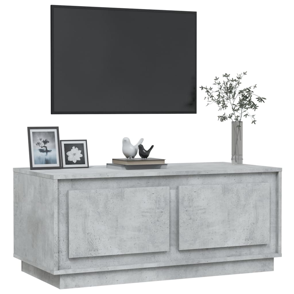 vidaXL Coffee Table Concrete Grey 102x50x44 cm Engineered Wood