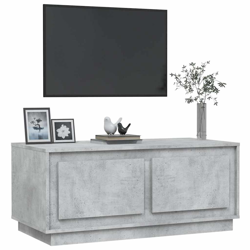 vidaXL Coffee Table Concrete Grey 102x50x44 cm Engineered Wood