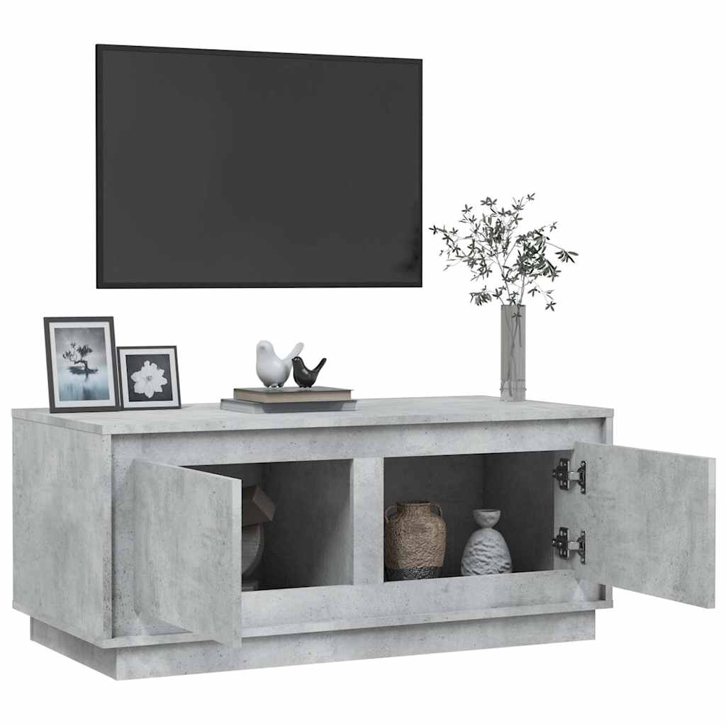 vidaXL Coffee Table Concrete Grey 102x50x44 cm Engineered Wood