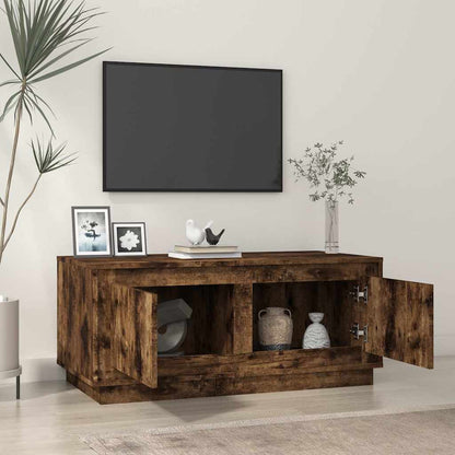 vidaXL Coffee Table Smoked Oak 102x50x44 cm Engineered Wood