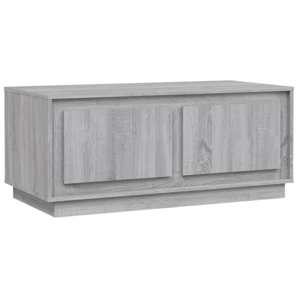 vidaXL Coffee Table Grey Sonoma 102x50x44 cm Engineered Wood