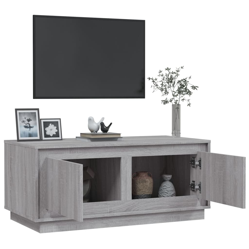 vidaXL Coffee Table Grey Sonoma 102x50x44 cm Engineered Wood