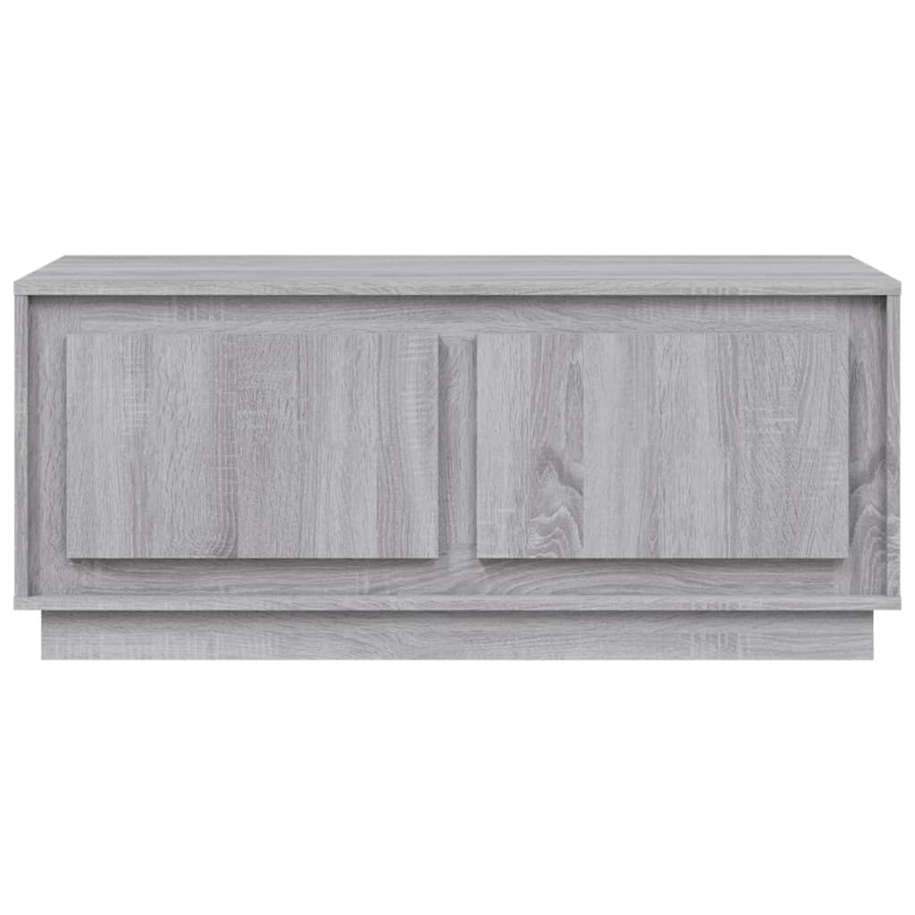 vidaXL Coffee Table Grey Sonoma 102x50x44 cm Engineered Wood