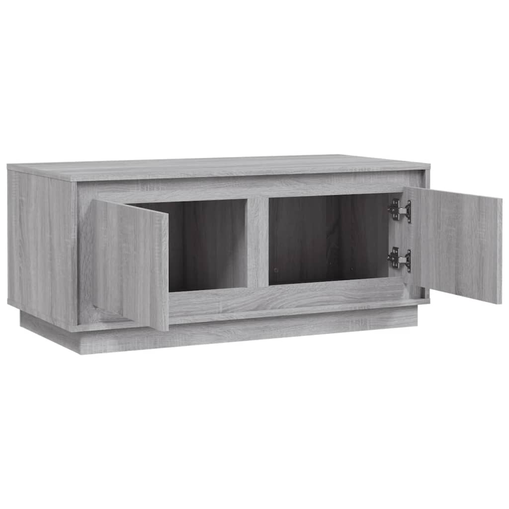 vidaXL Coffee Table Grey Sonoma 102x50x44 cm Engineered Wood