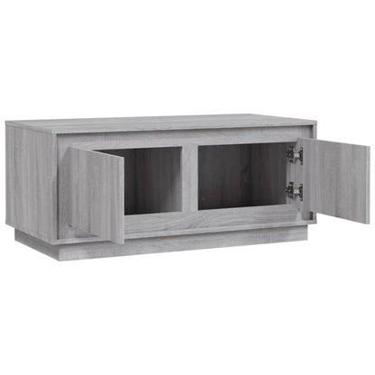 vidaXL Coffee Table Grey Sonoma 102x50x44 cm Engineered Wood