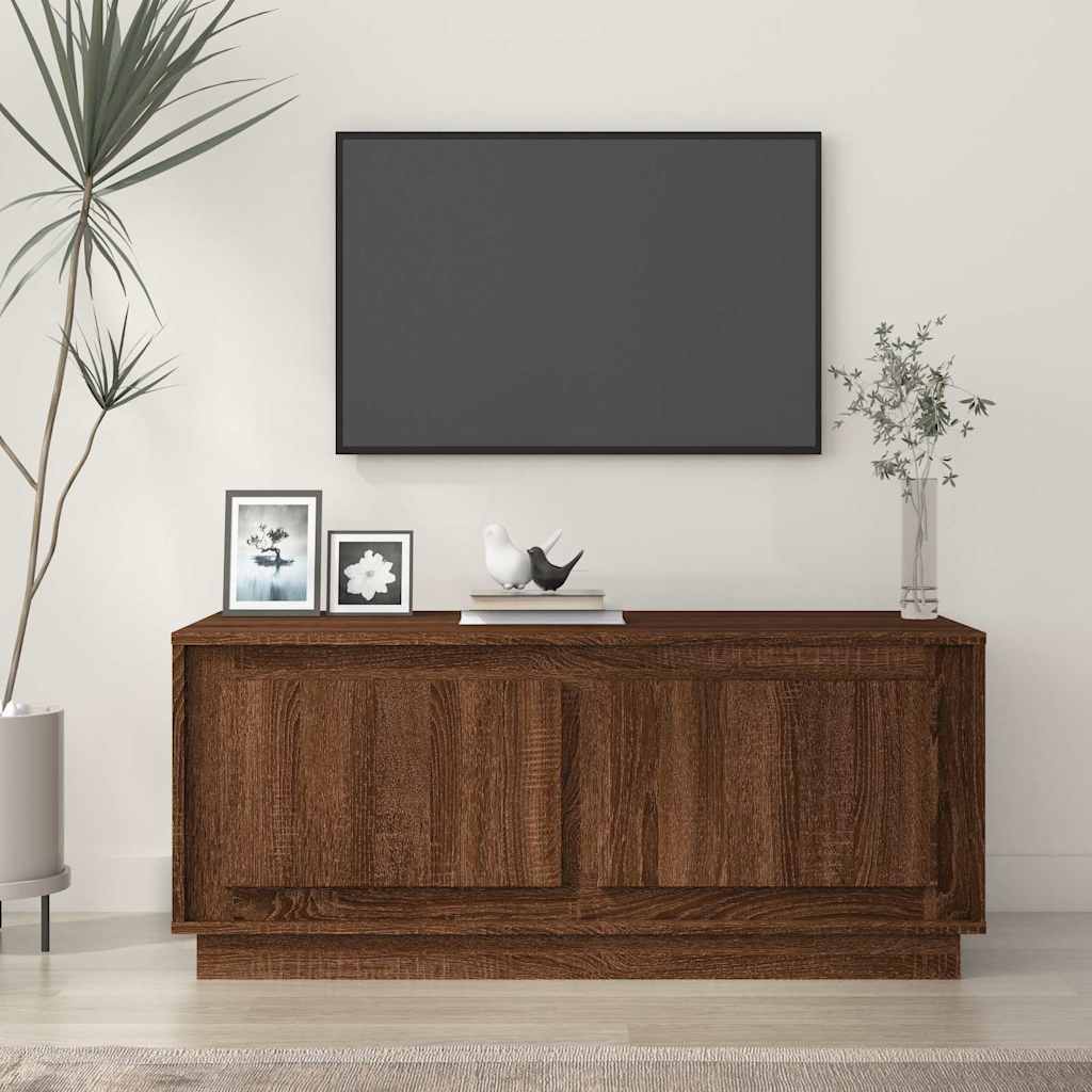 vidaXL Coffee Table Brown Oak 102x50x44 cm Engineered Wood