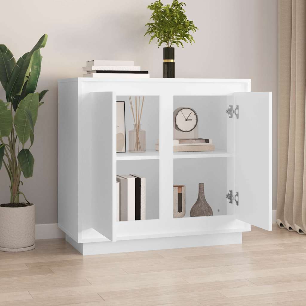 vidaXL Sideboard White 80x34x75 cm Engineered Wood