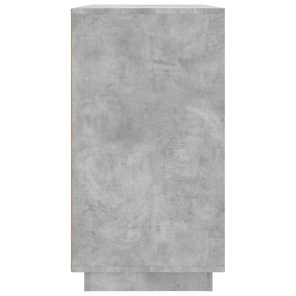vidaXL Sideboard Concrete Grey 80x34x75 cm Engineered Wood