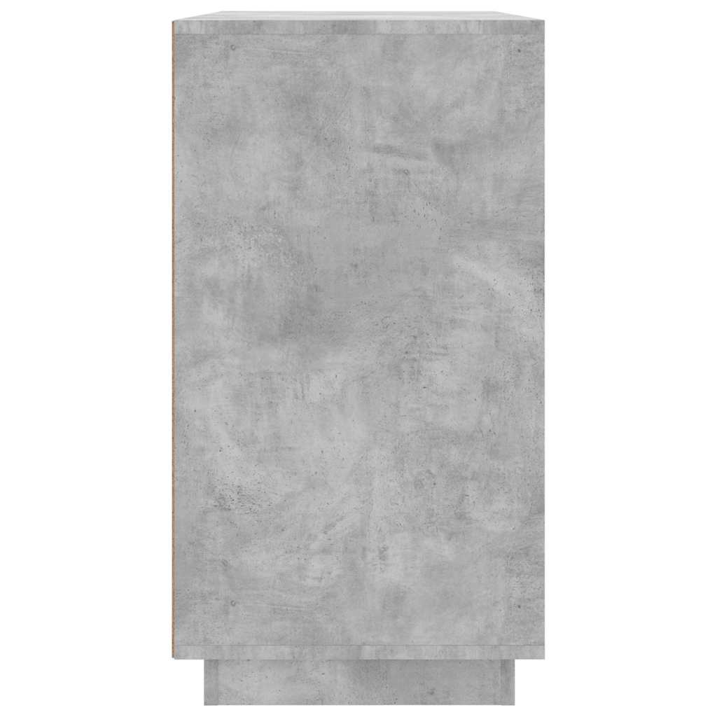 vidaXL Sideboard Concrete Grey 80x34x75 cm Engineered Wood