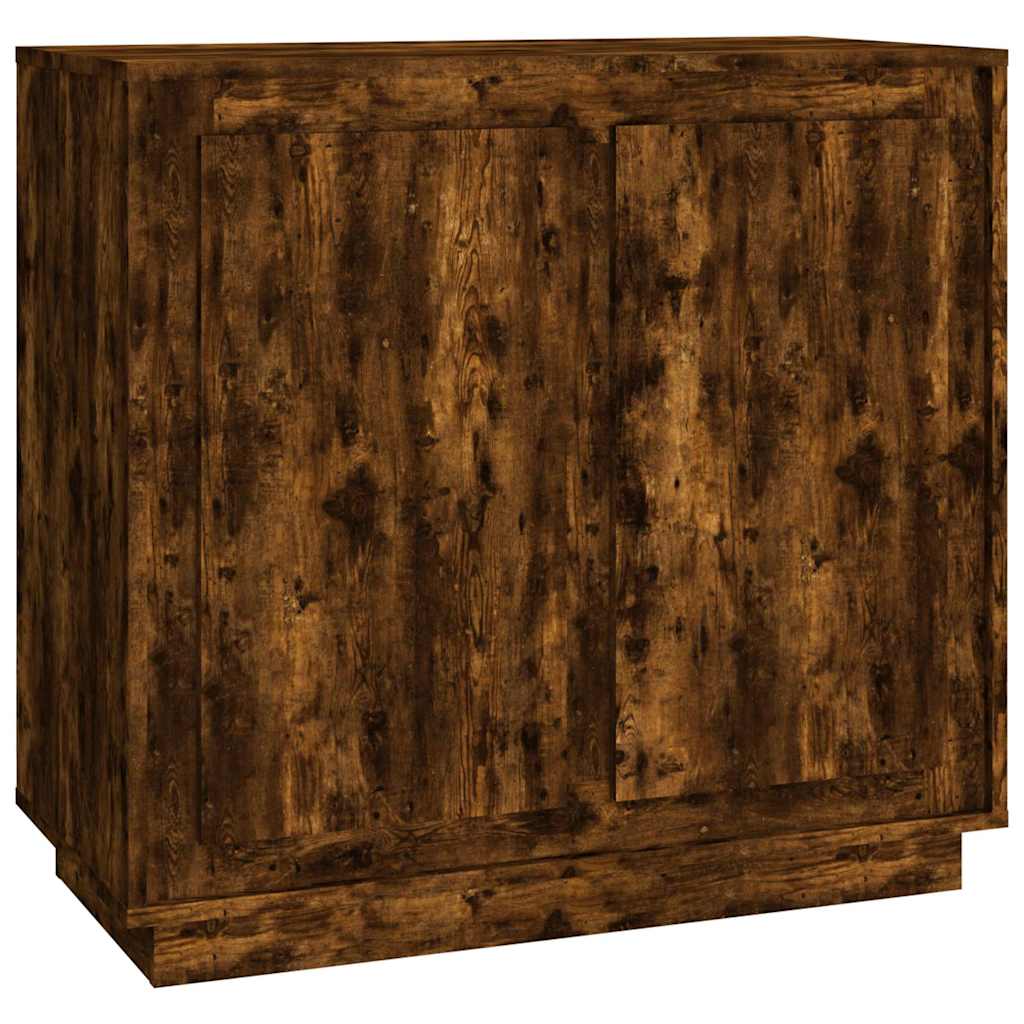 vidaXL Sideboard Smoked Oak 80x34x75 cm Engineered Wood