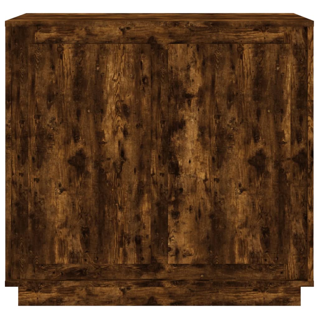 vidaXL Sideboard Smoked Oak 80x34x75 cm Engineered Wood