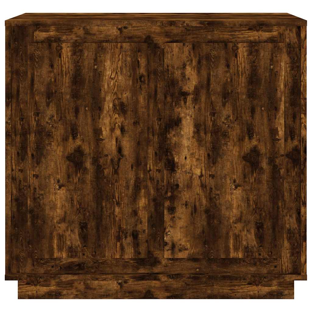 vidaXL Sideboard Smoked Oak 80x34x75 cm Engineered Wood