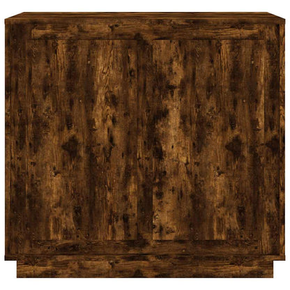 vidaXL Sideboard Smoked Oak 80x34x75 cm Engineered Wood