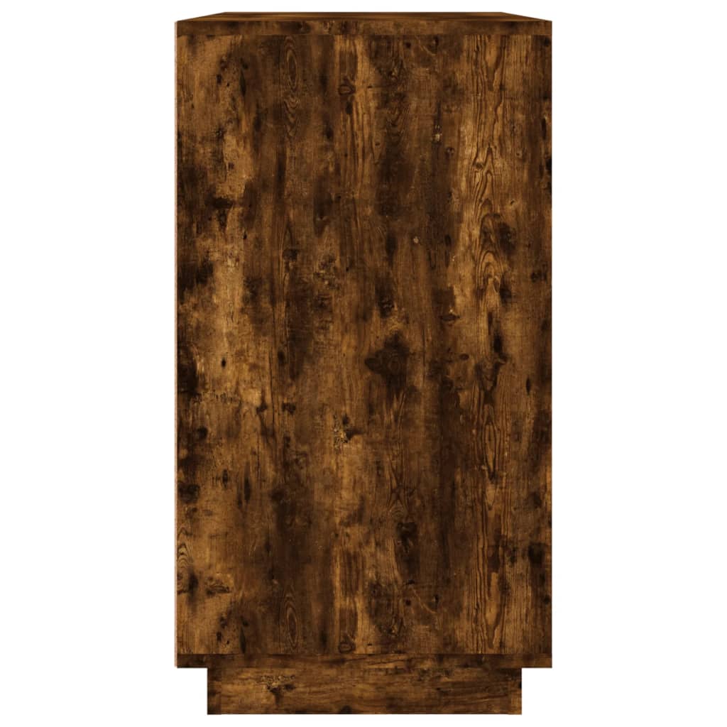 vidaXL Sideboard Smoked Oak 80x34x75 cm Engineered Wood