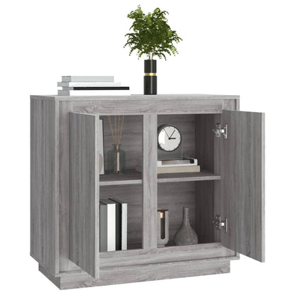 vidaXL Sideboard Grey Sonoma 80x34x75 cm Engineered Wood