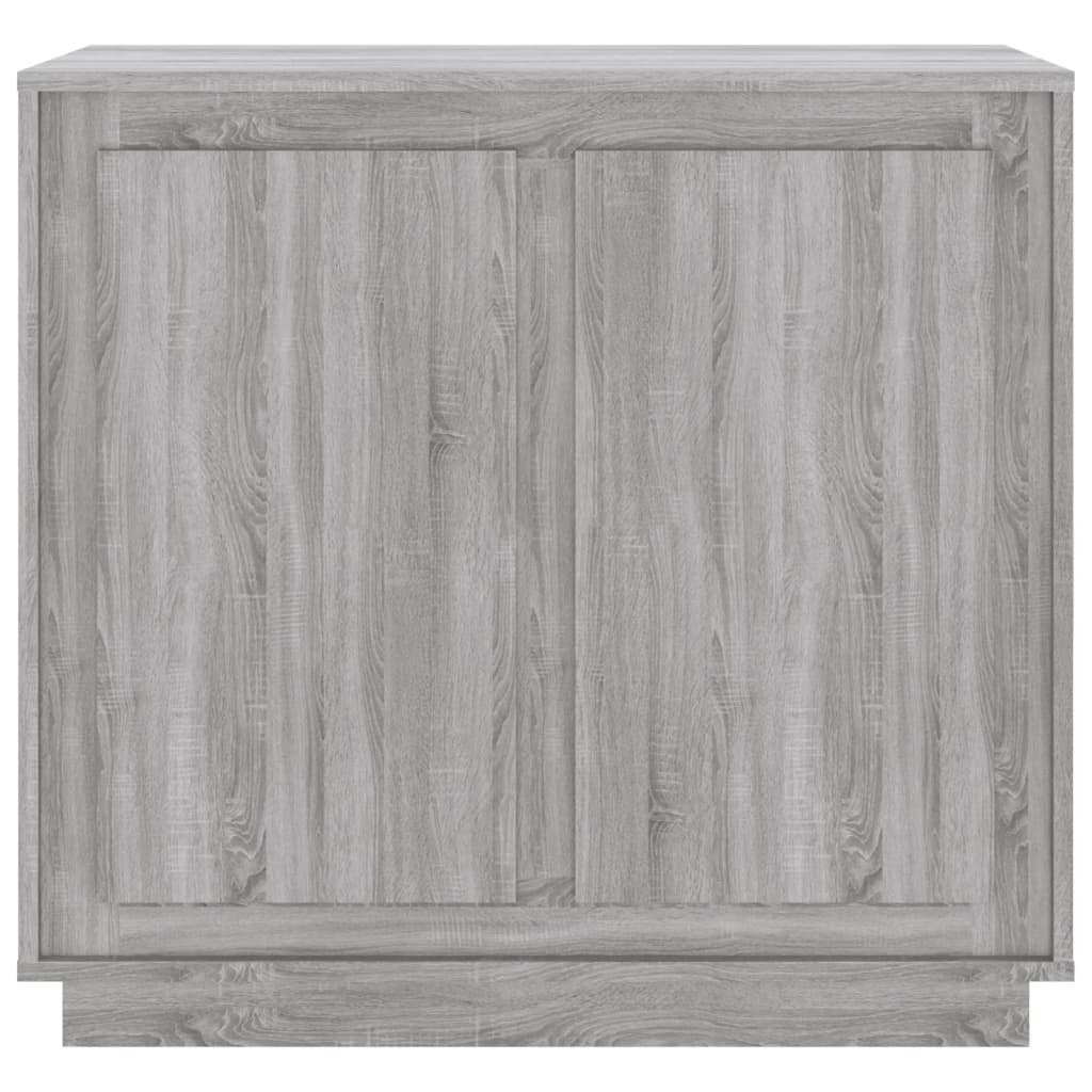 vidaXL Sideboard Grey Sonoma 80x34x75 cm Engineered Wood