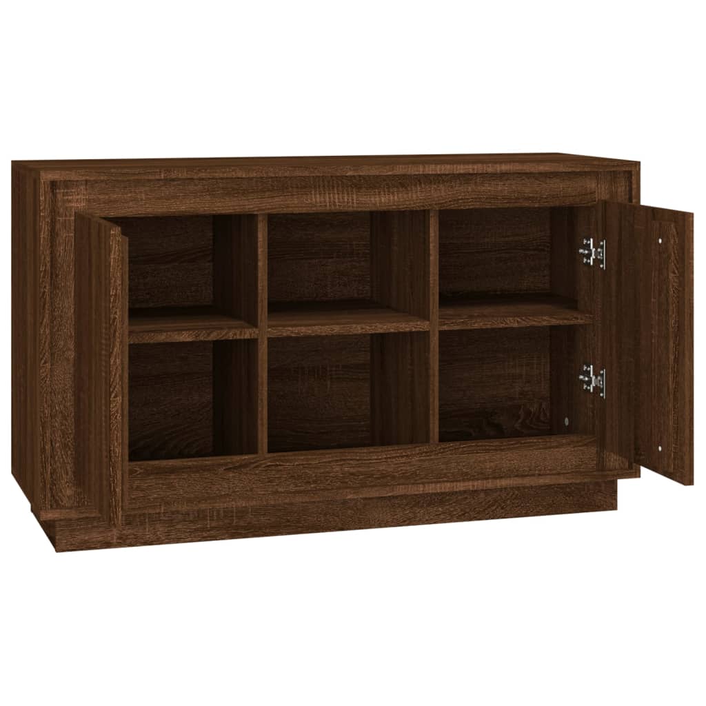 vidaXL Sideboard Brown Oak 102x35x60 cm Engineered Wood