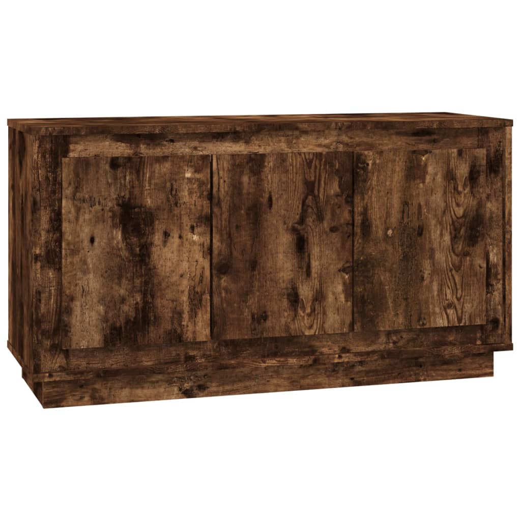 vidaXL Sideboard Smoked Oak 102x35x55 cm Engineered Wood