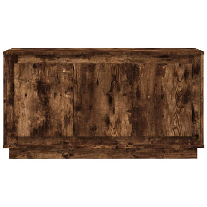 vidaXL Sideboard Smoked Oak 102x35x55 cm Engineered Wood