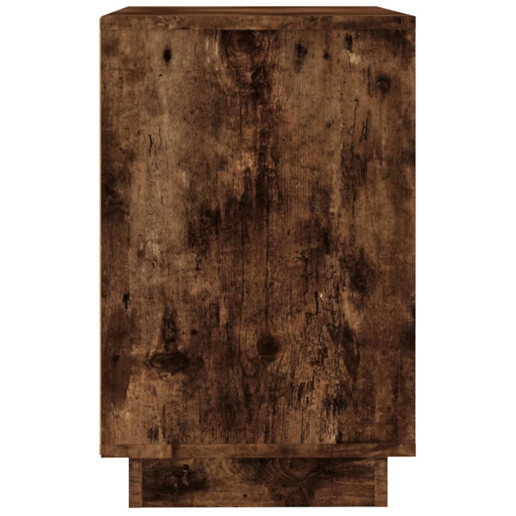 vidaXL Sideboard Smoked Oak 102x35x55 cm Engineered Wood