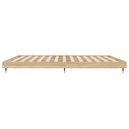 vidaXL Bed Frame without Mattress Sonoma Oak 120x200 cm Engineered Wood