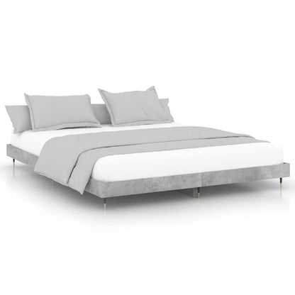 vidaXL Bed Frame without Mattress Concrete Grey 120x200 cm